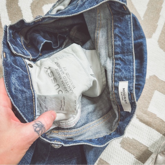 MOUSSY Vintage straight leg distressed medium wash 26 - Picture 5 of 5